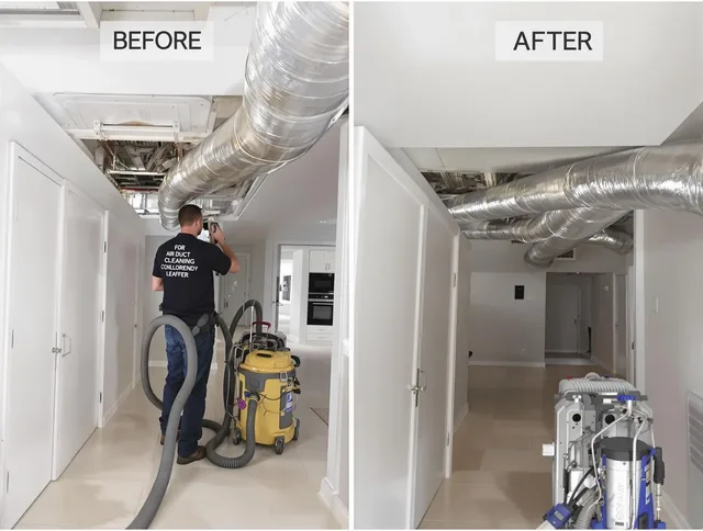 Concord Air Duct Cleaning professional performing thorough air duct cleaning in Concord