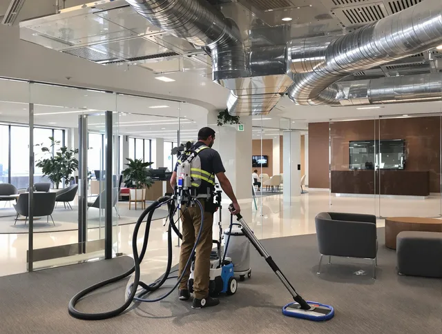 Commercial duct cleaning service by Concord Air Duct Cleaning in Concord