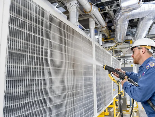 Professional commercial coil cleaning by Concord Air Duct Cleaning in Concord