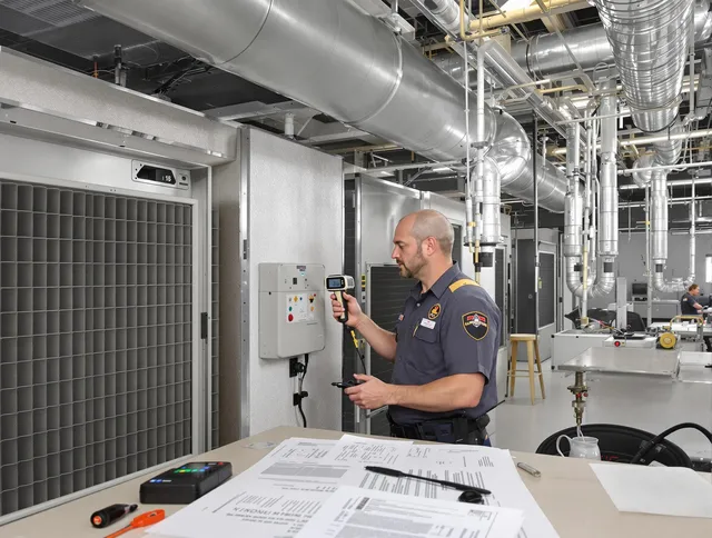 Professional filter system inspection by Concord Air Duct Cleaning in Concord